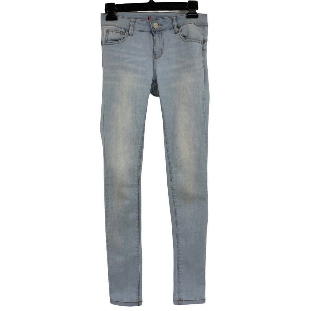 Womens Wax Jeans Size 1 Jr Super Skinny 0427 Light Wash Stretch
